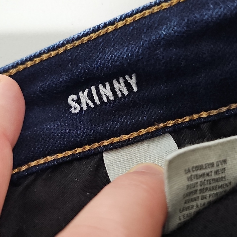 American Eagle Dark Wash Size 4 Stretch Skinny Jeans - Picture 7 of 8